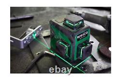 3x360° Rotary Laser Level Self Leveling Green beam Three Plane Cross Line L
