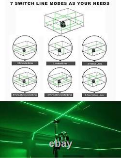 3x360° Rotary Laser Level Self Leveling Green beam Three Plane Green, red