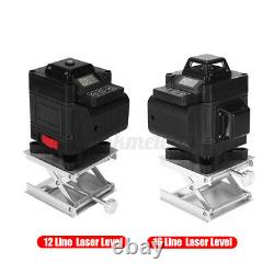 4D 16 /3D 12 Line Light Laser Level Self Leveling 360° Rotary Measure Machine