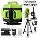 4d 16 Line 360 Rotary Cross Self Leveling Laser Level+remote+53'' Tripod Stand