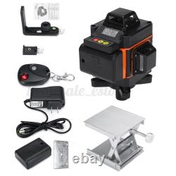 4D 16 Line Green Laser Level Auto Self Leveling 360° Rotary Cross Measurin