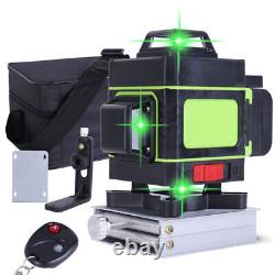 4D 16 Lines Green Laser Level 360° Rotary Cross Line Self Leveling Measure Tool
