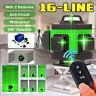4d 16 Lines Green Laser Level Auto Self Leveling 360 Rotary Cross Measure Tool
