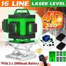 4d 16 Lines Green Laser Level Auto Self Leveling Rotary Cross Measure With Case