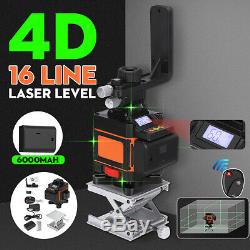 4D 16 Lines Green Light Laser Level 360° Rotary Auto Self Leveling Measure