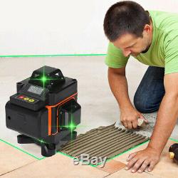 4D 16 Lines Green Light Laser Level 360° Rotary Auto Self Leveling Measure