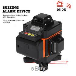 4D 16 Lines Green Light Laser Level 360° Rotary Auto Self Leveling Measure