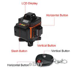 4D 16 Lines Green Light Laser Level 360° Rotary Auto Self Leveling Measure