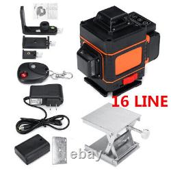 4D 16 Lines Green Light Laser Level Auto Self Leveling 360° Rotary Measure Cross