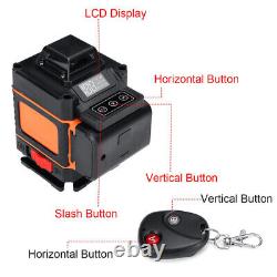 4D 16 Lines Green Light Laser Level Auto Self Leveling 360° Rotary Measure Cross