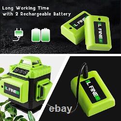 4D 16 Lines Rotary Laser Level 360 Self Leveling Green Cross Line Laser +Tripod