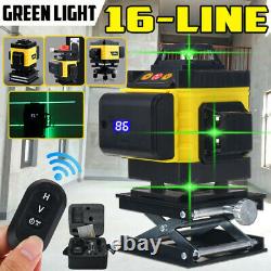 4D 360° 16 Lines Green Laser Level Auto Self Leveling Rotary Cross Measure