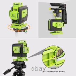 4D 360° 16 Lines Green Laser Level Auto Self Leveling Rotary Cross Measure