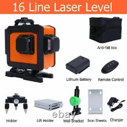 4D 360° 16 Lines Green Laser Level Auto Self Leveling Rotary Cross Measure Tool