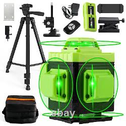 4D 360°16 Lines Green Laser Level Auto Self Leveling Rotary Cross Measure/Tripod