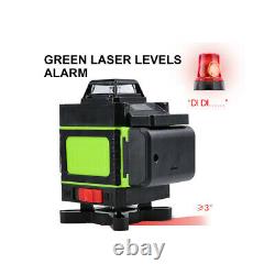 4D Laser Level 16 Lines Green Light Auto Self Leveling 360° Rotary Measure Cross