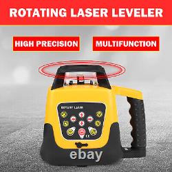 500m Range Self-Leveling 360° Rotary Rotating Red Laser Level Tool Kit Automatic