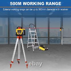 500m Self-leveling Red Laser Level 360 Rotating Rotary with 1.65M Tripod