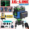 5/16 Lines Green Laser Level 360°rotary Self Leveling Cross Measure Tool Set ##