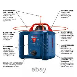 800 Ft. Rotary Laser Level Self Leveling Complete Kit with Hard Carrying Case