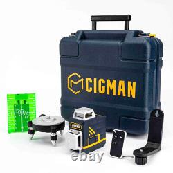 8 lines Self Leveling Rotary Cross Line Laser Level with Remote Controller Tools