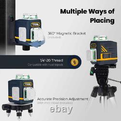 8 lines Self Leveling Rotary Cross Line Laser Level with Remote Controller Tools