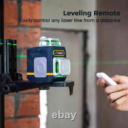 8 lines Self Leveling Rotary Cross Line Laser Level with Remote Controller Tools