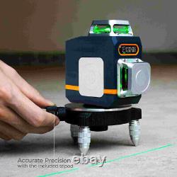 8 lines Self Leveling Rotary Cross Line Laser Level with Remote Controller Tools