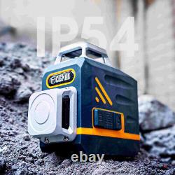 8 lines Self Leveling Rotary Cross Line Laser Level with Remote Controller Tools