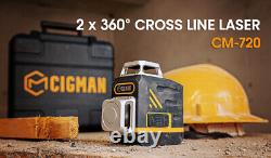 8 lines Self Leveling Rotary Cross Line Laser Level with Remote Controller Tools