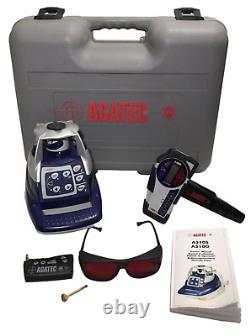 Agatec A510S Self-Leveling Rotary Laser RCR500 Detector Remote Manual -TESTED