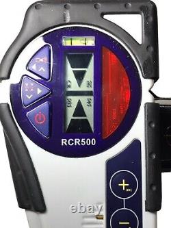 Agatec A510S Self-Leveling Rotary Laser RCR500 Detector Remote Manual -TESTED