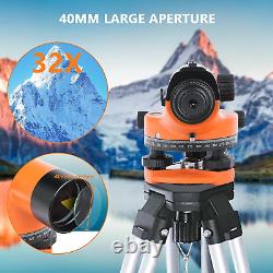 Automatic Optical Level 32X with Self-Leveling Magnetic Dampened Compensator and