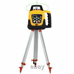 Automatic Self Levelling 360° Rotating Green Laser Level Rotary + Tripod Staff