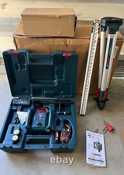 BOSCH GRL800-20HV SELF LEVELING ROTARY LASER KIT LR30 Receiver + Tripod