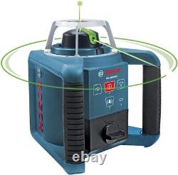 BOSCH Self-Leveling Green Rotary Laser with Layout Beam GRL300HVG-R, Blue (Renewed)