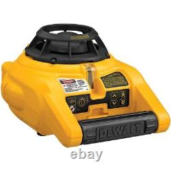 BRAND NEW DEWALT 150 Ft Red Self Leveling Rotary Laser Level WithDetector DW074KD