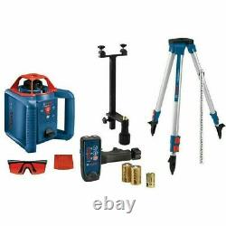 Barely Used Bosch GRL800-20HVK-RT 800 ft. Self Leveling Rotary Laser Level Kit