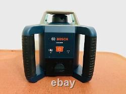 BoschGRL400H self leveling rotary laser with case and spectra receiver hr320