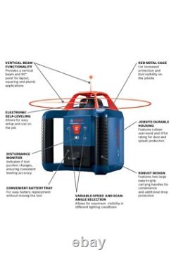 Bosch 1000-ft Red 360-Degree Self-LevelingRotary Laser Level Kit