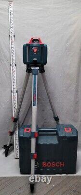 Bosch 800-ft Rotary Laser Self Leveling Kit + Tripod, Receiver, Grade Rod & Case