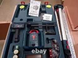 Bosch GRL1000-20HVK-RT Self-Leveling Rotary Laser Kit 1000' NEW BOX OPENED