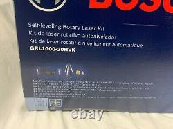 Bosch GRL1000-20HVK Self Leveling 1000ft Rotary Laser Kit missing Receiver #A192