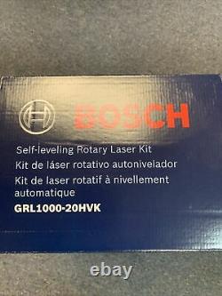 Bosch GRL1000-20HVK Self-Leveling Rotary Laser SystemBrand New