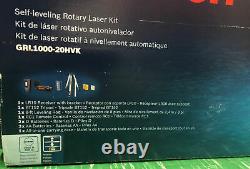 Bosch GRL1000-20HVK Self-Leveling Rotary Laser System, NIB
