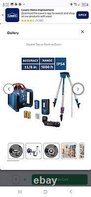 Botch 1000 Ft Red Self Leveling Rotary Laser Level Kit