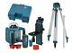 Brand New Bosch Grl 300 Hvd Rotary Laser With Receiver, Tripod And 8ft Rod