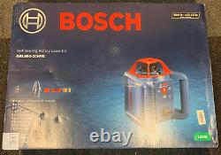 Brand New Factory Sealed Bosch GRL80020HVK Self Leveling 800ft Rotary Laser Kit