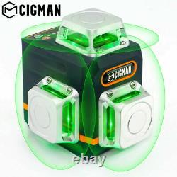 CIGMAN CM701 3x360° Green Laser Level Cross Line Self Leveling for Construction