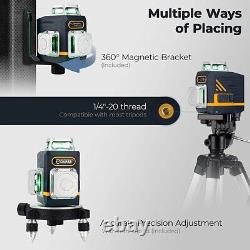 CIGMAN CM701 3x360° Green Laser Level Cross Line Self Leveling for Construction